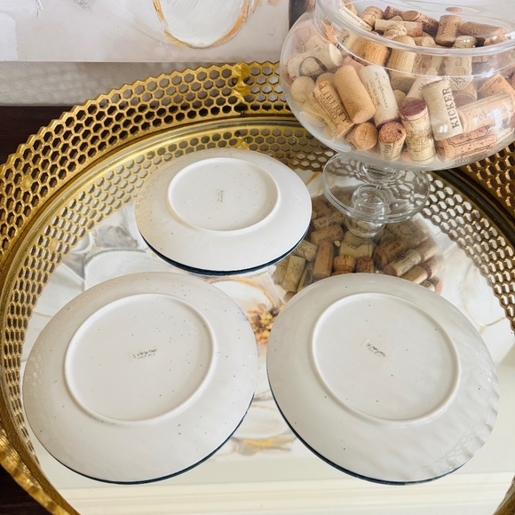 6 Imari Style Japanese Plate by Style Setter Asain Chinoiserie Decor Blue White - Picture 5 of 7